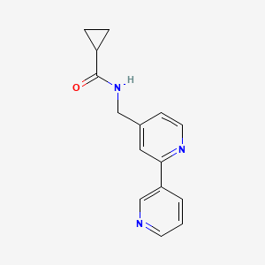 N-([2,3'-bipyridin]-4-ylmethyl)cyclopropanecarboxamide