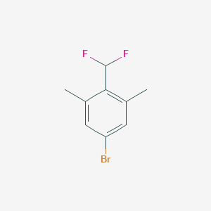 molecular formula C9H9BrF2 B2593012 5-溴-2-(二氟甲基)-1,3-二甲基苯 CAS No. 2168549-27-5