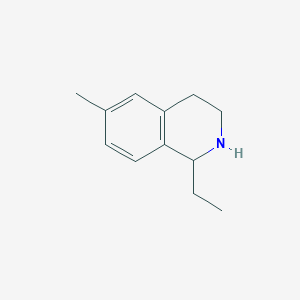 molecular formula C12H17N B2593014 1-Ethyl-6-methyl-1,2,3,4-tetrahydroisoquinoline CAS No. 1017177-57-9