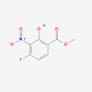 molecular formula C8H6FNO5 B2593017 4-氟-2-羟基-3-硝基苯甲酸甲酯 CAS No. 1263283-00-6