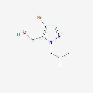 molecular formula C8H13BrN2O B2593024 (4-Bromo-1-isobutyl-1H-pyrazol-5-yl)methanol CAS No. 2101201-03-8