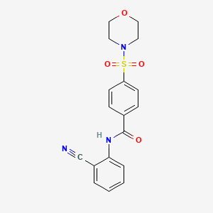 N-(2-cyanophenyl)-4-(morpholinosulfonyl)benzamide