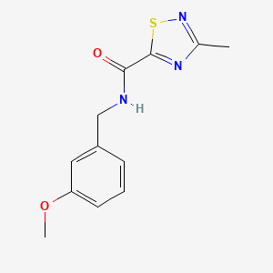 molecular formula C12H13N3O2S B2593068 N-(3-methoxybenzyl)-3-methyl-1,2,4-thiadiazole-5-carboxamide CAS No. 1448053-79-9