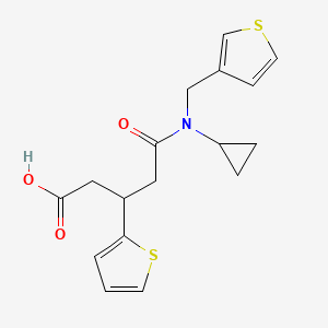 5-(Cyclopropyl(thiophen-3-ylmethyl)amino)-5-oxo-3-(thiophen-2-yl)pentanoic acid