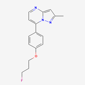 3-Fluoropropyl 4-(2-methylpyrazolo[1,5-a]pyrimidin-7-yl)phenyl ether