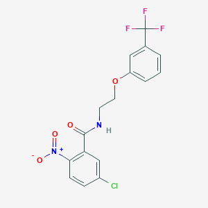 5-chloro-2-nitro-N-(2-(3-(trifluoromethyl)phenoxy)ethyl)benzamide