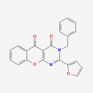 3-benzyl-2-(furan-2-yl)-3H-chromeno[2,3-d]pyrimidine-4,5-dione