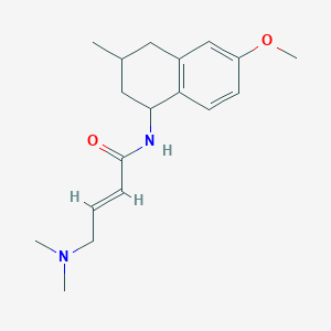 (E)-4-(Dimethylamino)-N-(6-methoxy-3-methyl-1,2,3,4-tetrahydronaphthalen-1-yl)but-2-enamide