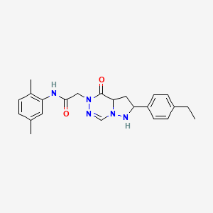 molecular formula C23H23N5O2 B2593136 N-(2,5-dimethylphenyl)-2-[2-(4-ethylphenyl)-4-oxo-4H,5H-pyrazolo[1,5-d][1,2,4]triazin-5-yl]acetamide CAS No. 1291832-15-9