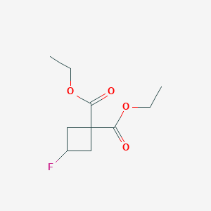 molecular formula C10H15FO4 B2593138 Diethyl 3-fluorocyclobutane-1,1-dicarboxylate CAS No. 123812-76-0