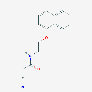 2-cyano-N-[2-(1-naphthyloxy)ethyl]acetamide