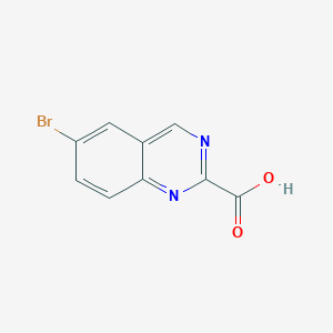 molecular formula C9H5BrN2O2 B2593144 6-Bromoquinazoline-2-carboxylic acid CAS No. 1780754-88-2