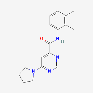 molecular formula C17H20N4O B2593145 N-(2,3-dimethylphenyl)-6-(pyrrolidin-1-yl)pyrimidine-4-carboxamide CAS No. 1898923-13-1