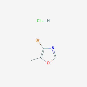 molecular formula C4H5BrClNO B2593146 4-溴-5-甲基-1,3-恶唑盐酸盐 CAS No. 2287288-05-3