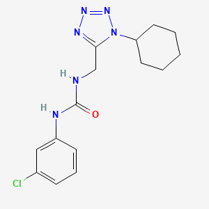 1-(3-chlorophenyl)-3-((1-cyclohexyl-1H-tetrazol-5-yl)methyl)urea