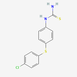molecular formula C13H11ClN2S2 B2593161 4-(4-Chlorophenylthio)phenylthiourea CAS No. 1797363-36-0