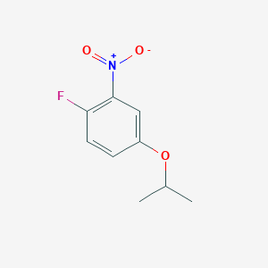 molecular formula C9H10FNO3 B2593168 1-Fluoro-2-nitro-4-(propan-2-yloxy)benzene CAS No. 1369792-76-6
