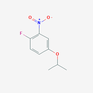 molecular formula C9H10FNO3 B2593168 1-氟-2-硝基-4-(丙-2-氧基)苯 CAS No. 1369792-76-6