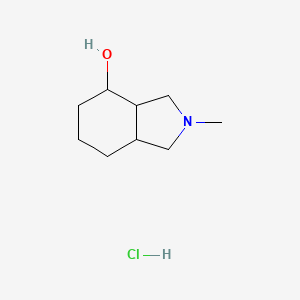 molecular formula C9H18ClNO B2593174 2-メチル-オクタヒドロ-1H-イソインドール-4-オール塩酸塩 CAS No. 2193065-34-6