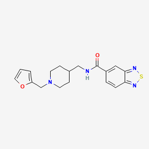 N-((1-(furan-2-ylmethyl)piperidin-4-yl)methyl)benzo[c][1,2,5]thiadiazole-5-carboxamide