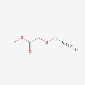 molecular formula C6H8O3 B2593198 2-(Prop-2-in-1-iloxi)acetato de metilo CAS No. 67500-49-6