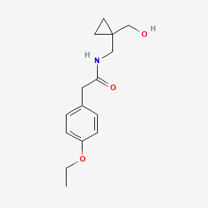 molecular formula C15H21NO3 B2593204 2-(4-ethoxyphenyl)-N-((1-(hydroxymethyl)cyclopropyl)methyl)acetamide CAS No. 1286705-29-0