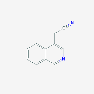molecular formula C11H8N2 B2593209 2-(Isoquinolin-4-YL)acetonitrile CAS No. 111164-76-2