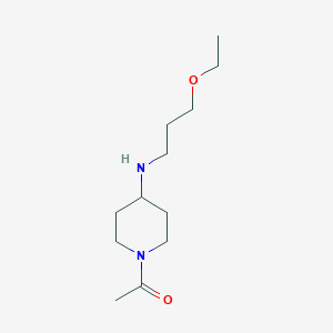 molecular formula C12H24N2O2 B2593216 1-acetyl-N-(3-ethoxypropyl)piperidin-4-amine CAS No. 897772-26-8