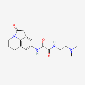 molecular formula C17H22N4O3 B2593220 N1-(2-(dimethylamino)ethyl)-N2-(2-oxo-2,4,5,6-tetrahydro-1H-pyrrolo[3,2,1-ij]quinolin-8-yl)oxalamide CAS No. 898411-18-2