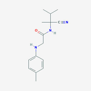 molecular formula C15H21N3O B2593237 N-(1-cyano-1,2-dimethylpropyl)-2-[(4-methylphenyl)amino]acetamide CAS No. 1223725-01-6