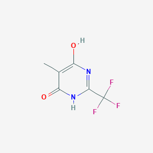 molecular formula C6H5F3N2O2 B2593245 5-Methyl-2-trifluoromethylpyrimidine-4,6-diol CAS No. 852062-34-1