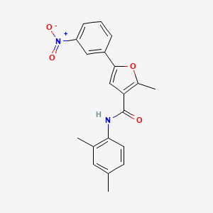 N-(2,4-dimethylphenyl)-2-methyl-5-(3-nitrophenyl)furan-3-carboxamide