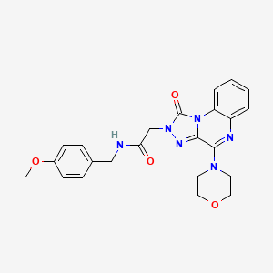 N-(4-methoxybenzyl)-2-(4-morpholino-1-oxo-[1,2,4]triazolo[4,3-a]quinoxalin-2(1H)-yl)acetamide