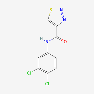 molecular formula C9H5Cl2N3OS B2593298 N-(3,4-dichlorophenyl)-1,2,3-thiadiazole-4-carboxamide CAS No. 341965-34-2