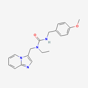 1-Ethyl-1-(imidazo[1,2-a]pyridin-3-ylmethyl)-3-(4-methoxybenzyl)urea
