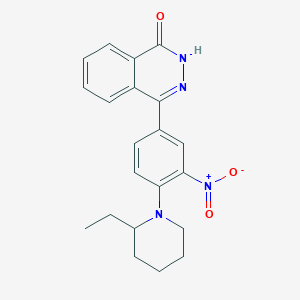 molecular formula C21H22N4O3 B2593324 4-[4-(2-エチルピペリジン-1-イル)-3-ニトロフェニル]-1,2-ジヒドロフタラジン-1-オン CAS No. 882000-12-6