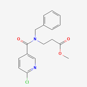 methyl 3-[N-benzyl-1-(6-chloropyridin-3-yl)formamido]propanoate