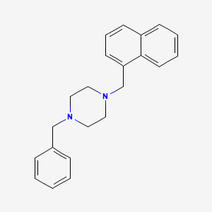 molecular formula C22H24N2 B2593334 1-Benzyl-4-(naphthalen-1-ylmethyl)piperazine CAS No. 414886-36-5