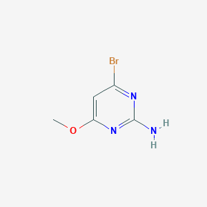 molecular formula C5H6BrN3O B2593351 4-Bromo-6-methoxypyrimidin-2-amine CAS No. 53557-85-0