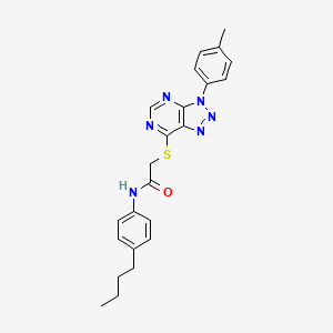 N-(4-butylphenyl)-2-((3-(p-tolyl)-3H-[1,2,3]triazolo[4,5-d]pyrimidin-7-yl)thio)acetamide