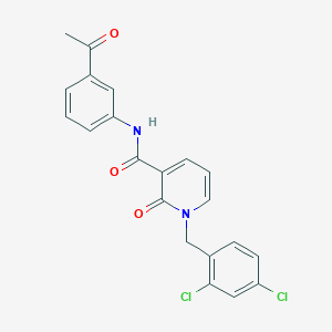 molecular formula C21H16Cl2N2O3 B2593359 N-(3-乙酰苯基)-1-(2,4-二氯苄基)-2-氧代-1,2-二氢吡啶-3-甲酰胺 CAS No. 941910-68-5