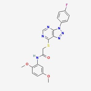 N-(2,5-dimethoxyphenyl)-2-((3-(4-fluorophenyl)-3H-[1,2,3]triazolo[4,5-d]pyrimidin-7-yl)thio)acetamide