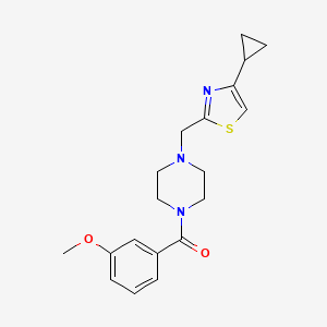 (4-((4-Cyclopropylthiazol-2-yl)methyl)piperazin-1-yl)(3-methoxyphenyl)methanone