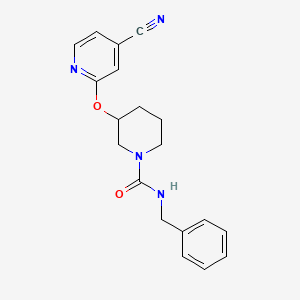 N-benzyl-3-((4-cyanopyridin-2-yl)oxy)piperidine-1-carboxamide