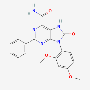 9-(2,4-dimethoxyphenyl)-8-oxo-2-phenyl-8,9-dihydro-7H-purine-6-carboxamide