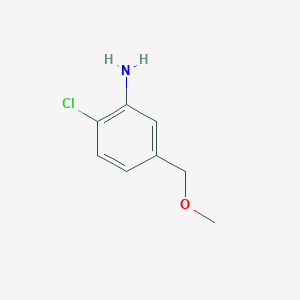 molecular formula C8H10ClNO B2593409 2-氯-5-(甲氧基甲基)苯胺 CAS No. 1097797-19-7