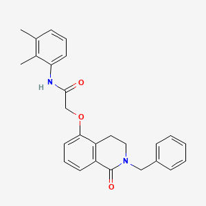 molecular formula C26H26N2O3 B2593410 2-((2-benzyl-1-oxo-1,2,3,4-tetrahydroisoquinolin-5-yl)oxy)-N-(2,3-dimethylphenyl)acetamide CAS No. 850905-57-6
