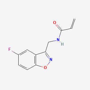 molecular formula C11H9FN2O2 B2593465 N-[(5-Fluoro-1,2-benzoxazol-3-yl)methyl]prop-2-enamide CAS No. 2411296-06-3