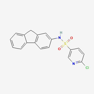 6-chloro-N-(9H-fluoren-2-yl)pyridine-3-sulfonamide