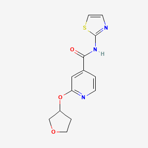 2-((tetrahydrofuran-3-yl)oxy)-N-(thiazol-2-yl)isonicotinamide